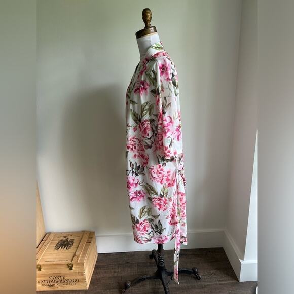 SHOW ME YOUR MUMU PINK FLORAL ROBE SHORT SLEEVE BRIDESMAID ONE SIZE - Picture 5 of 7